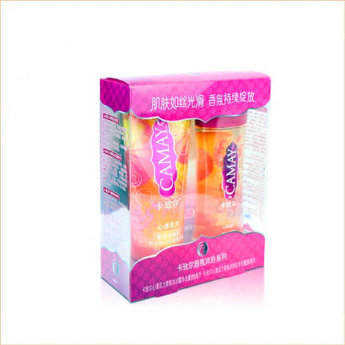 Clear plastic box for cosmetic
